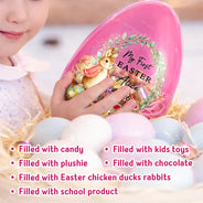 Easter,Gift For Kids,Gift For Grandkids,Grandma - Grandkids,Grandpa - Grandkids,Dad - Children,Mom - Children,Happy - Happy Easter Adorable Bunny - Personalized Fillable Egg