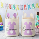 Easter,Gift For Kids,Grandma,Grandkids,Gift For Grandkids,Grandpa,Dad,Children,Mom,Happy - Happy Easter Backside Bunny - Personalized Bunny Ears Bucket Bag
