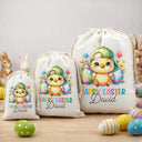 Grandpa - Grandkids,Gift For Kids,Grandma - Grandkids,Gift For Grandkids,Dad - Children,Mom - Children,Easter,Happy - Happy Easter Watercolor Bunny - Personalized Favor Bag