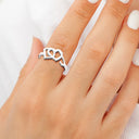 Gift For Couples,Gift For Husband,Gift For Wife,Gift For Boyfriend,Gift For Girlfriend,Gift For Sibling,Gift For Sisters,Gift For Bestie - Heart Binding Name Initials - Personalized Custom Shaped Ring