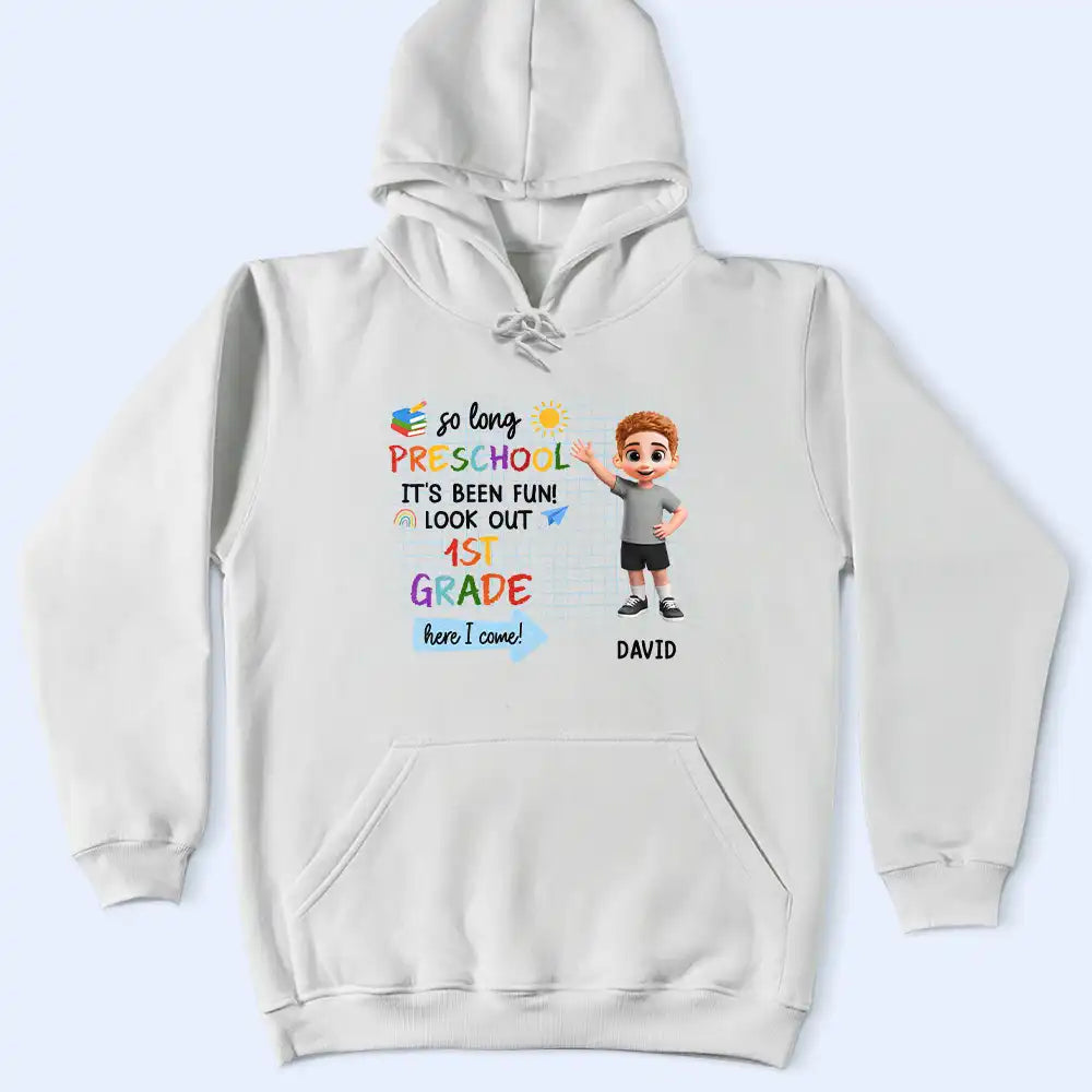 Back To School, Parents, Adorable, Vector - Here I Come Kids Back To School - Personalized T Shirt