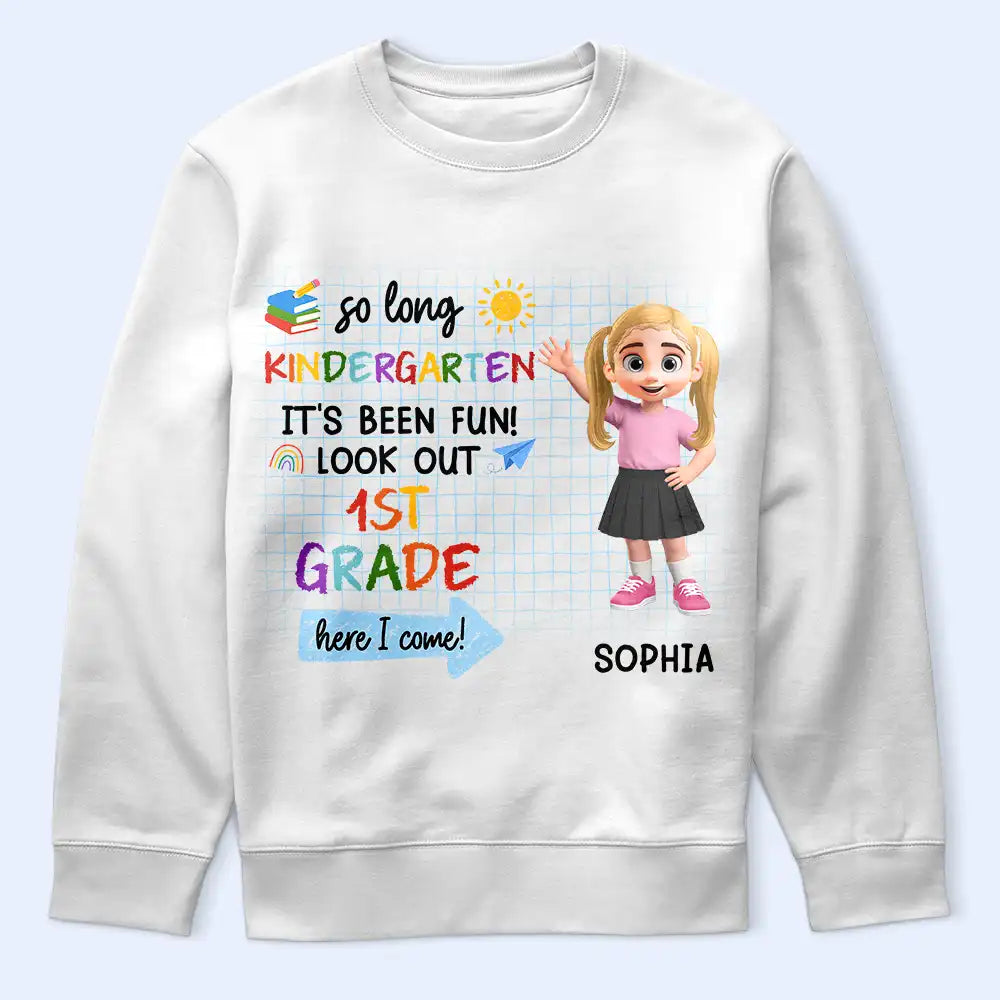Back To School, Parents, Adorable, Vector - Here I Come Kids Back To School - Personalized T Shirt