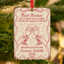 Christmas, Gift For Bestie - Here's To Another Year Of Us - Personalized Metal Ornament