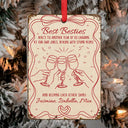 Christmas, Gift For Bestie - Here's To Another Year Of Us - Personalized Metal Ornament