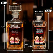 Gift For Sisters, Gift For Bestie, Funny - Here's Your Reminder - Personalized Square Whiskey Bottle