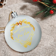 Gift For Couples,Christmas,Love - Holding Hands First Christmas Couple - Personalized Ball Ornament