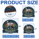 Summer,Outdoor Decor,Camping,Family,Playful,Vector - Home Is Where We Park It - Personalized Custom Shaped Wood Sign