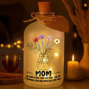 Gift For Mother, Gift For Grandma, Love - Hope Everytime You Light This Up Mom - Personalized Short Bottle Light
