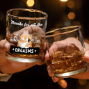 Gift For Couples,Funny,Gift For Husband - Hot Couple I Love Your Willy And You - Personalized Whiskey Glass