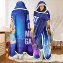 Gift For Yourself,Gift For Men,Gift For Women,Funny - I Am Gaming Do Not Disturb 3D Effect Gamer - Personalized Wearable Hooded Blanket