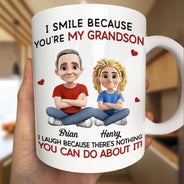 I Smile Because You Are My Daughter - Personalized Mug
