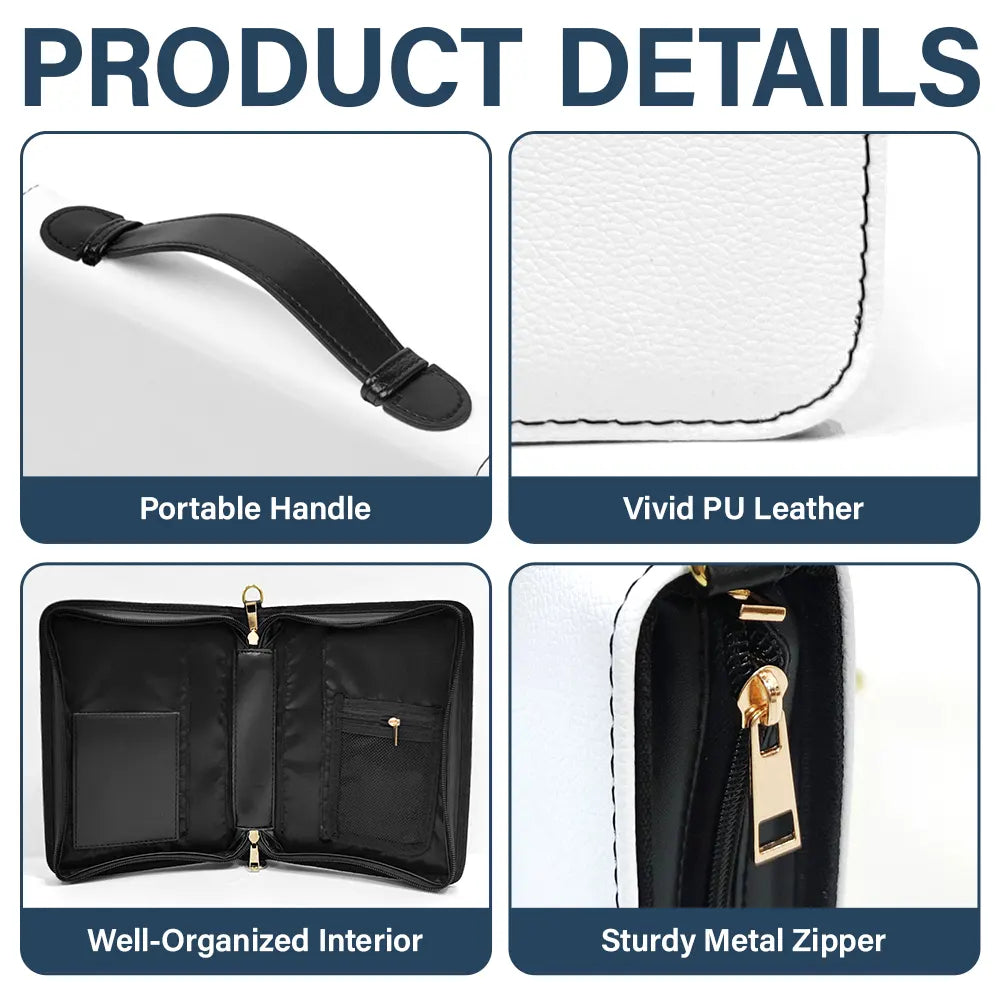 Gift For Bestie,Christmas,Love - Birth Flower Bible Verse God Says I Am - Personalized Bible Cover