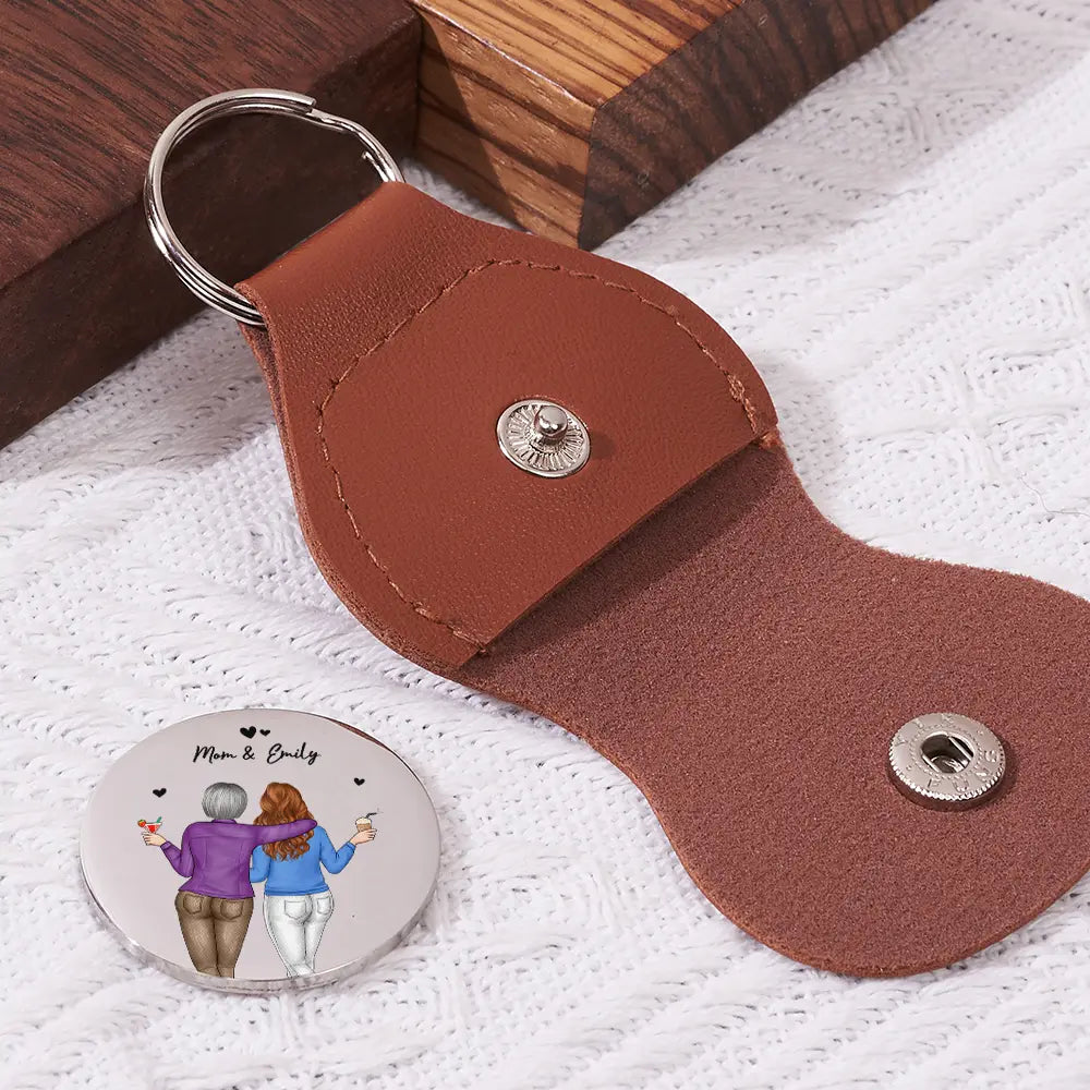 Gift For Mother, Mom - Daughters (Adult), Funny - I Always Need You Mom - Personalized Leather Pocket Hug