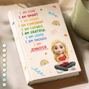 Gift For Yourself, Gift For Women, Gift For Men, Happy, Gift For Daughter, Gift For Bestie - I Am Affirmations - Personalized Hardcover Journal