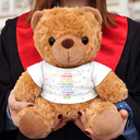 Gift For Kids, Gift For Grandkids, Grandma - Grandkids, Grandpa - Grandkids, Happy, Graduation - I Am Kind I Am Smart - Personalized Teddy Bear