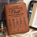 Christian,Gift For Women,Gift For Wife,Gift For Yourself,Gift For Girlfriend,Gift For Aunt,Gift For Mother,Gift For Daughter,Gift For Sisters,Gift For Bestie - I Can Do All Things Through Christ Who Strengthens Me - Personalized Bible Cover - Personalized Bible Cover