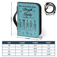 Christian,Gift For Women,Gift For Wife,Gift For Yourself,Gift For Girlfriend,Gift For Aunt,Gift For Mother,Gift For Daughter,Gift For Sisters,Gift For Bestie - I Can Do All Things Through Christ Who Strengthens Me - Personalized Bible Cover - Personalized Bible Cover