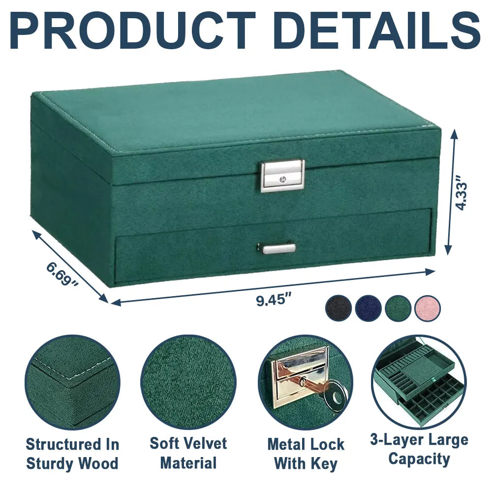 Gift For Yourself, Happy, Gift For Women - Birth Month Flowers Bloom Where You're Planted Women - Personalized Jewelry Storage Box