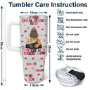 Old Couples,Gift For Couples,Gift For Husband,Gift For Wife,Gift For Boyfriend,Gift For Girlfriend,Love - I Love You Every Day Ransom Note Style - Personalized 40oz Tumbler With Straw