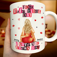 Old Couples,Gift For Couples,Gift For Husband,Gift For Wife,Gift For Boyfriend,Gift For Girlfriend,Love - I Love You Every Day Ransom Note Style - Personalized Mug