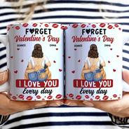 Gift For Couples,Old Couples,Gift For Husband,Gift For Wife,Gift For Boyfriend,Gift For Girlfriend,Love - I Love You Every Day Sexy Couple - Personalized White Edge-to-Edge Mug