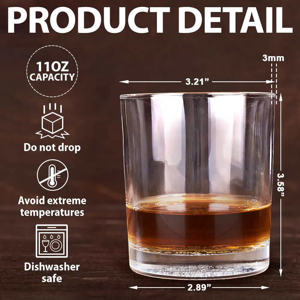 Gift For Couples, Gift For Wife, Gift For Girlfriend, Gift For Women, Funny - I Love You For Your Personality - Personalized Engraved Whiskey Glass