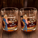 Gift For Couples, Funny, Gift For Husband - I Love You More Than You Annoy Me - Personalized Whiskey Glass