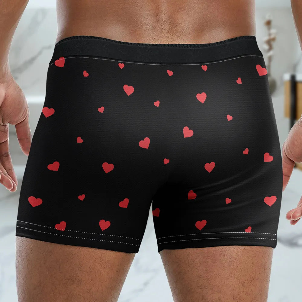 Gift For Couples,Funny,Gift For Husband,Gift For Boyfriend,Gift For Men - I Love Your Face Especially When It's Between My Legs - Personalized Men's Boxer Briefs