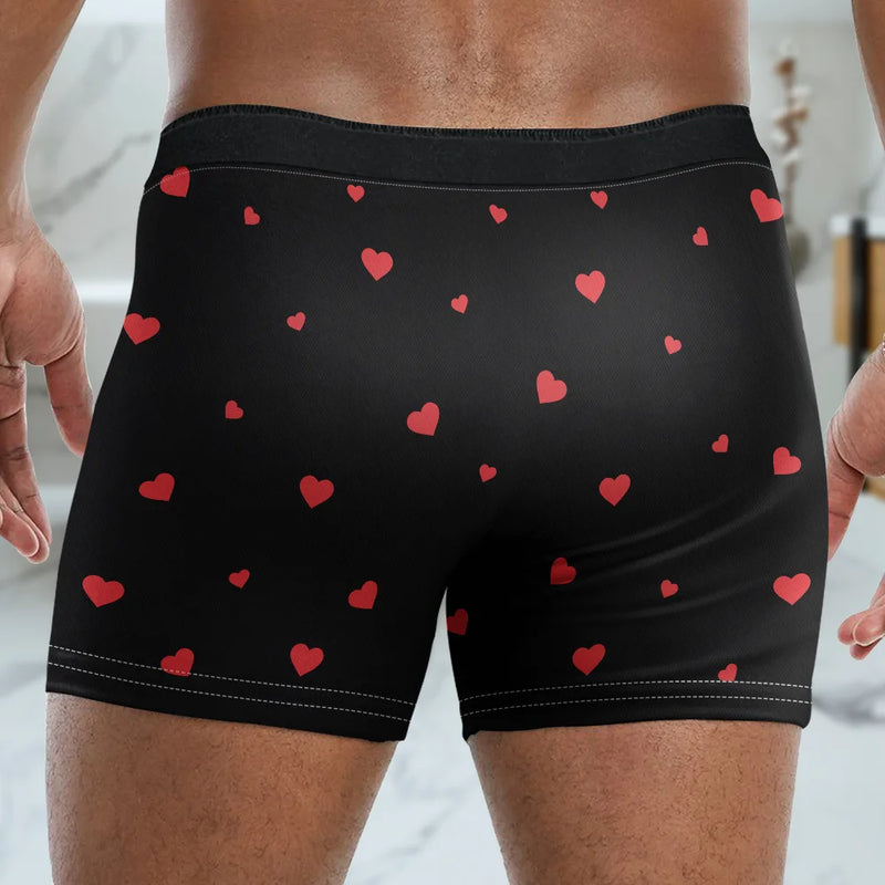Gift For Couples,Funny,Gift For Husband,Gift For Boyfriend,Gift For Men - I Love Your Face Especially When It's Between My Legs - Personalized Men's Boxer Briefs