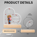 Gift For Couples,Gift For Husband,Gift For Wife,Gift For Girlfriend,LGBT,Love - I Met You Liked You Love You Forever - Personalized 3D Led Light Wooden Base