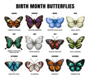 Grandma's Garden Birth Butterflies - Personalized Rectangle LED Light