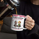 Gift For Brothers,Gift For Sisters,Gift For Sibling,Family,Funny - I Smile Because You Are My Brother Sister - Personalized White Edge-to-Edge Mug