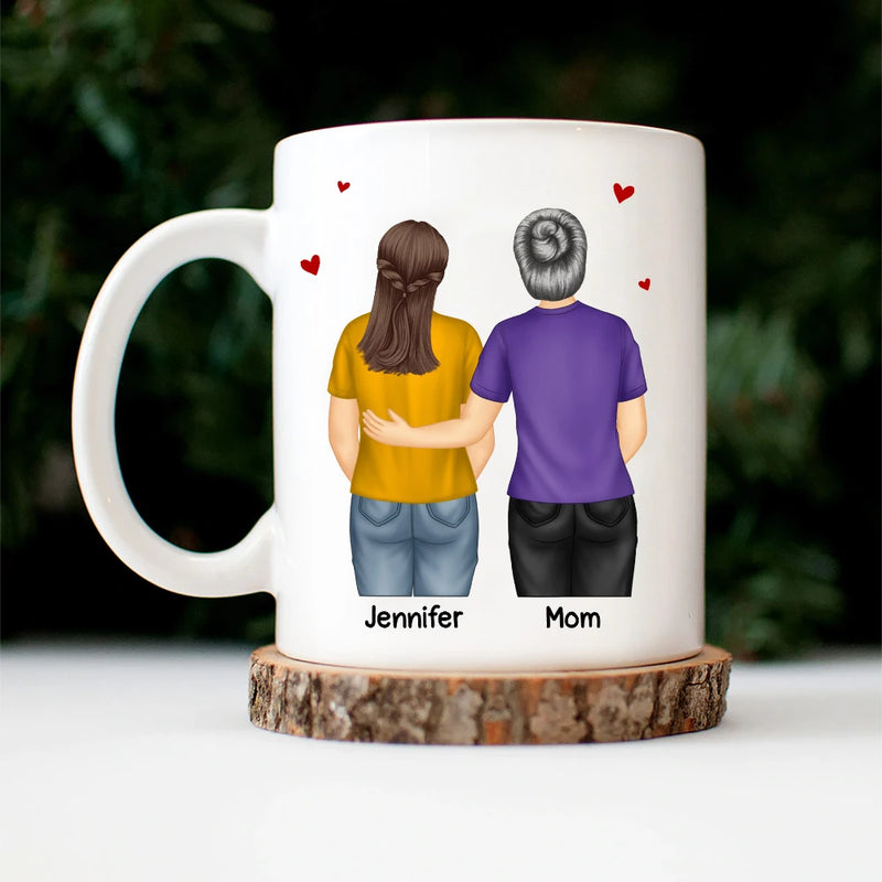 Mom,Sons,Gift For Son,Funny - I Smile Because You Are My Daughter Son Backside - Personalized Mug