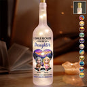 Gift For Mother,Gift For Daughter,Daughters (Adult),Mom,Sons,Happy - I Smile Because You're My Daughter - Personalized Bottle Light