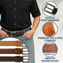 Gift For Husband,Gift For Boyfriend,LGBT,Gift For Men,Love,Icon,Romantic - Couple Holding Hands I Want To Be Your Last Everything - Personalized Cowhide Leather Belt