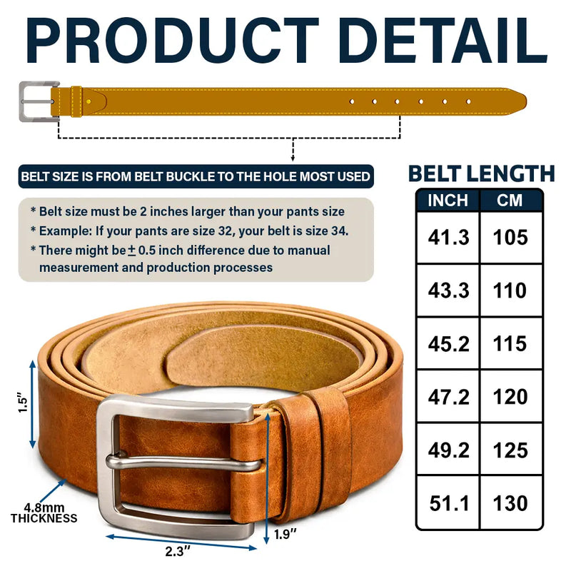 Gift For Husband,Gift For Boyfriend,LGBT,Gift For Men,Love,Icon,Romantic - Couple Holding Hands I Want To Be Your Last Everything - Personalized Cowhide Leather Belt