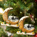 Christmas, Dog Lovers, Memorial, Sad - The Brightest Star In The Sky Dog Memorial - Personalized Custom Shaped Wooden Ornament