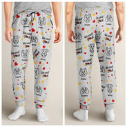 Dog Lovers,Funny - I We Woof You - Personalized Pajama Pants