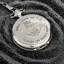 Love,Dad - Sons - I Would Choose You To Be My Son - Personalized Pocket Watch