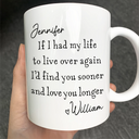 Gift For Couples, Old Couples, LGBT, Gift For Women, Gift For Men, Love, Top Market - I'd Find You Sooner And Love You Longer - Personalized Mug