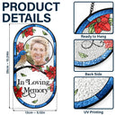 Sad,Gift For Husband,Gift For Wife,Parents,Gift For Yourself,Gift For Grandparents,Family,Gift For Sibling - I'm Always With You Memorial - Personalized Rounded Rectangle Stained Glass Suncatcher