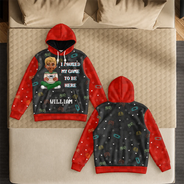 Christmas,Gift For Men,Gaming,Gift For Yourself,Vector,Happy - I'm Gaming Do Not Disturb - Personalized Fleece Hoodie