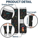 Gift For Kids,Gift For Grandkids,Dad,Children,Happy,Christmas - I'm Gaming Do Not Disturb - Personalized Socks