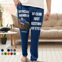 Gift For Father,Humorous,Vector - I'm Just Resting My Eyes - Personalized Pajama Pants