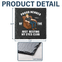 Gift For Father,Gift For Grandpa,Gift For Men,Non-Eng,Vector,Humorous - I'm Just Resting My Eyes - Personalized Slate Coaster