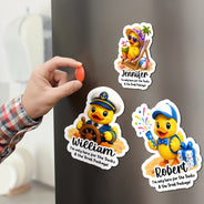 Playful,Cruising,Family,Summer,Icon - I'm Only Here For The Ducks - Personalized Magnet