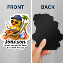 Playful,Cruising,Family,Summer,Icon - I'm Only Here For The Ducks - Personalized Magnet