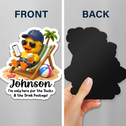 Playful,Cruising,Family,Summer,Icon - I'm Only Here For The Ducks - Personalized Magnet