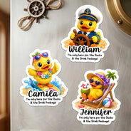 Playful,Cruising,Family,Summer,Icon - I'm Only Here For The Ducks - Personalized Magnet