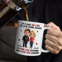 Gift For Couples, Old Couples, Gift For Husband, Gift For Wife, Love - If I Had My Life to Live Over Again Couple - Personalized Mug